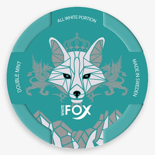 White Fox Double Mint Slim All White 16mg